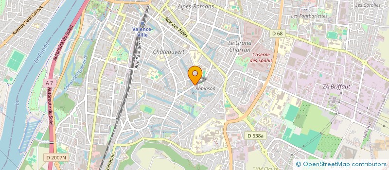 localisation de l'entreprise MADAME HANANE BIOUGHAN  VALENCE