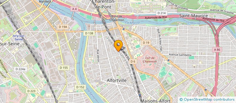 localisation de l'entreprise MADAME HANANE BOUCHALLAL à ALFORTVILLE