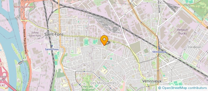 localisation de l'entreprise MADAME HANANE BOUHNICHE  VENISSIEUX