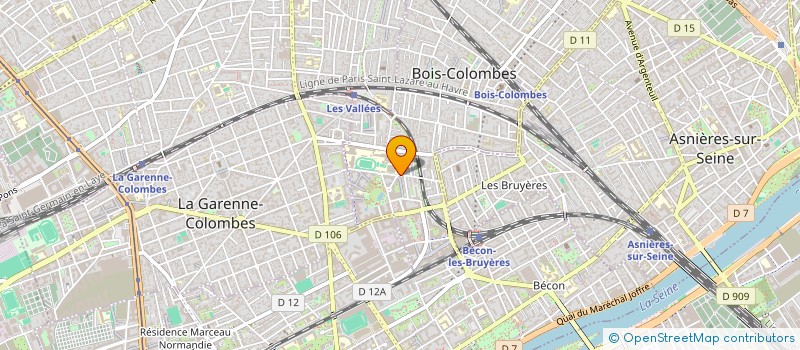 localisation de l'entreprise MADAME HANANE BOUJEMAOUI à BOIS-COLOMBES