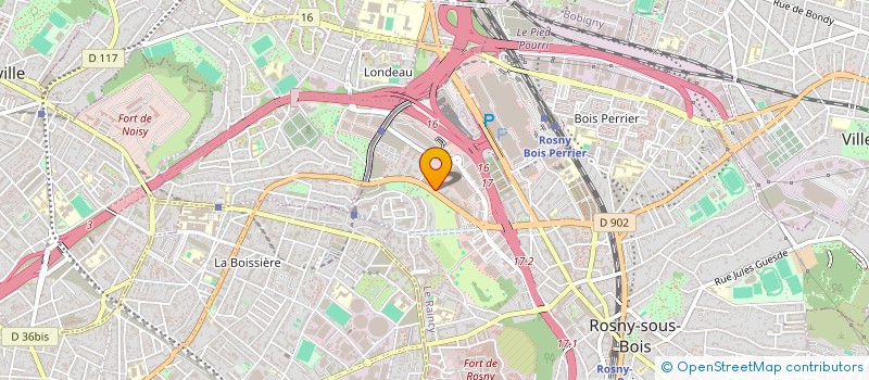 localisation de l'entreprise MADAME HANANE BOURASSI à ROSNY-SOUS-BOIS