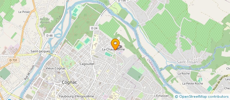 localisation de l'entreprise MADAME HANANE BOUZGHANNANT à COGNAC