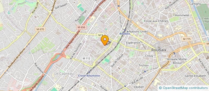 localisation de l'entreprise MADAME HANANE CHERGUI à ROUBAIX