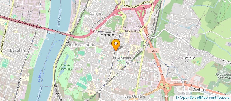 localisation de l'entreprise MADAME HANANE CHOUDAR  LORMONT