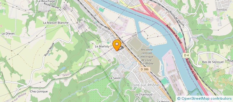 localisation de l'entreprise MADAME HANANE CHOURFI  LOIRE-SUR-RHONE