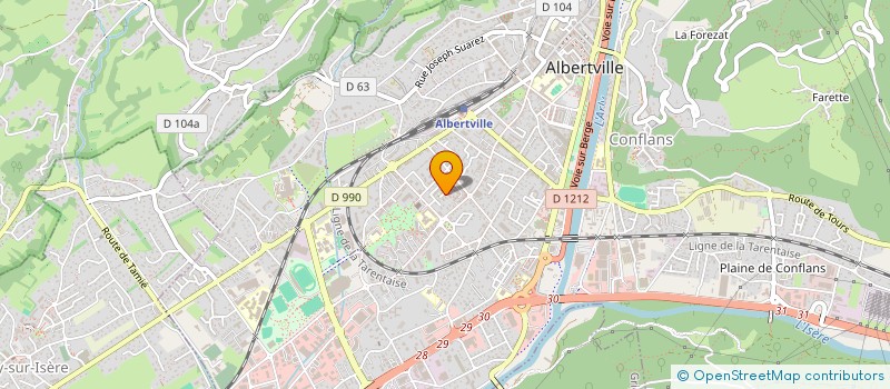 localisation de l'entreprise MADAME HANANE ES-SALKI  ALBERTVILLE