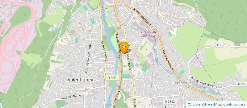 localisation de l'entreprise MADAME HANANE EZ-ZAJJARI  AUDINCOURT