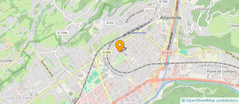 localisation de l'entreprise MADAME HANANE FREOUI  ALBERTVILLE