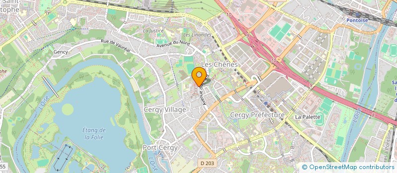 localisation de l'entreprise MADAME HANANE HAJJI  CERGY