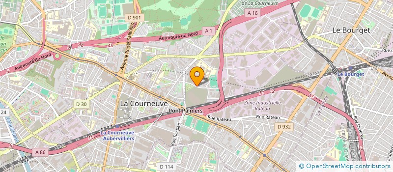 localisation de l'entreprise MADAME HANANE JOUAMAA à LA COURNEUVE