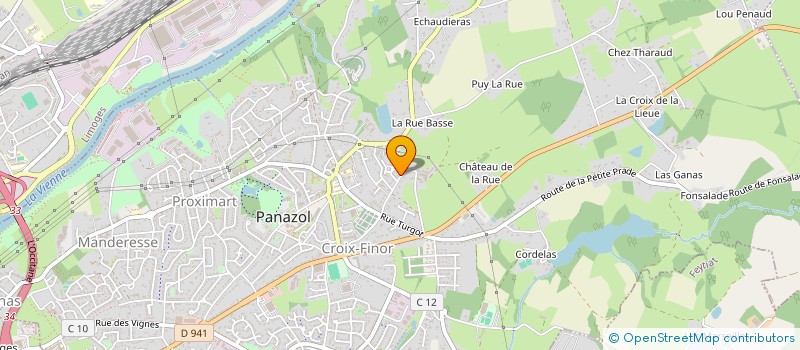 localisation de l'entreprise MADAME HANANE KADA à PANAZOL