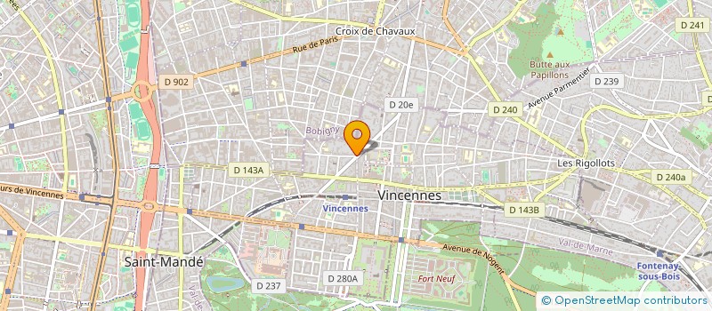 localisation de l'entreprise MADAME HANANE KOULOUN à VINCENNES