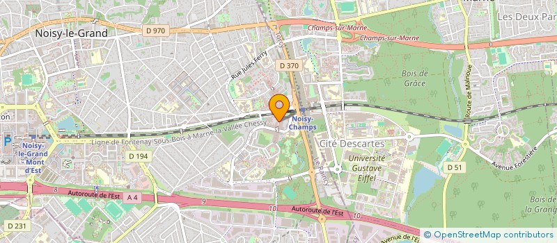 localisation de l'entreprise MADAME HANANE MAJD  NOISY-LE-GRAND