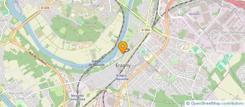 localisation de l'entreprise MADAME HANANE MAKHLOUF  ERAGNY