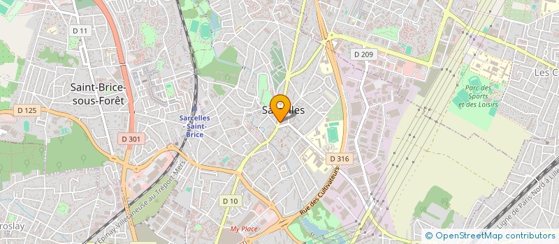 localisation de l'entreprise MADAME HANANE MOKRANE à SARCELLES
