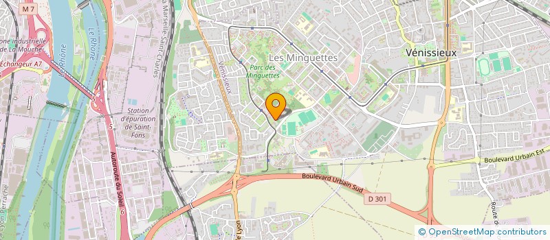 localisation de l'entreprise MADAME HANANE MOUSSA KABIR  VENISSIEUX