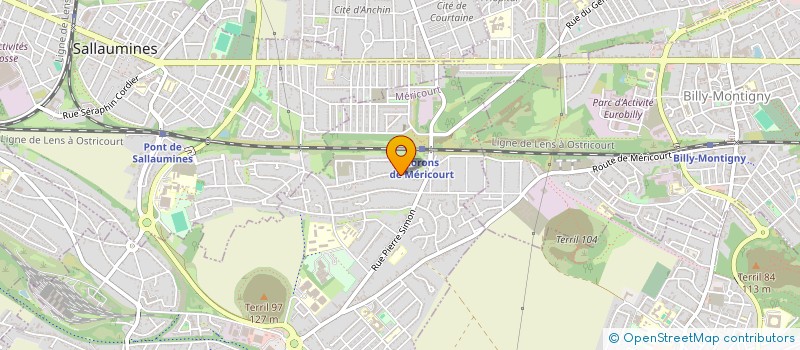 localisation de l'entreprise MADAME HANANE NIMOH  MERICOURT