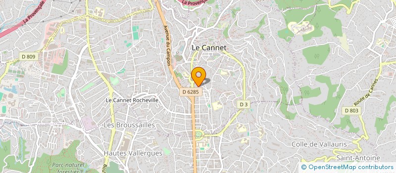 localisation de l'entreprise MADAME HANANE ROUGUI à LE CANNET