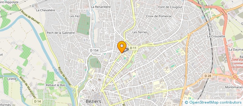 localisation de l'entreprise MADAME HANANE SBIA  BEZIERS