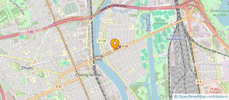 localisation de l'entreprise MADAME HANANE SENOUCI à CHOISY-LE-ROI