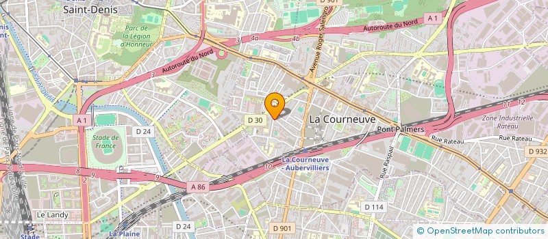 localisation de l'entreprise MADAME HANANE SIMBORO à LA COURNEUVE