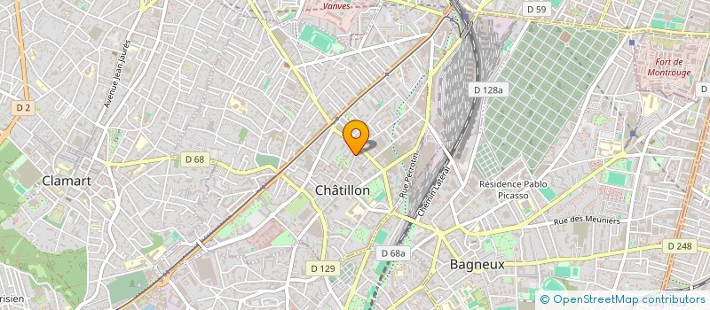 localisation de l'entreprise MADAME HANANE SLOUGUI  CHATILLON