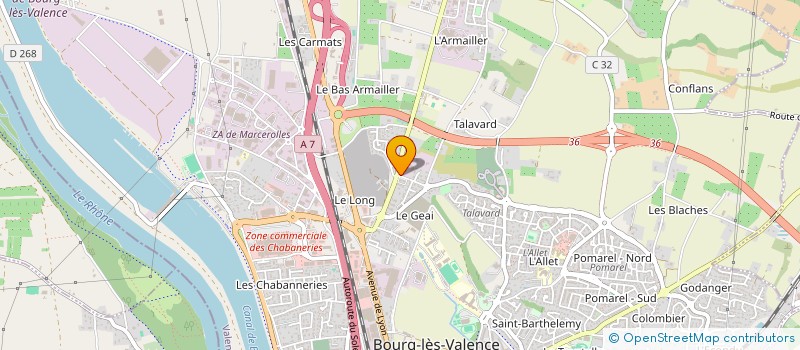 localisation de l'entreprise MADAME HANANE STITI  BOURG-LES-VALENCE