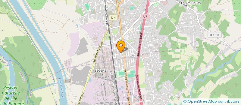 localisation de l'entreprise MADAME HANANE YOUSFI  SALAISE-SUR-SANNE