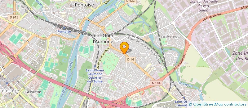 localisation de l'entreprise MADAME HANANE ZGAR à SAINT-OUEN-L'AUMONE