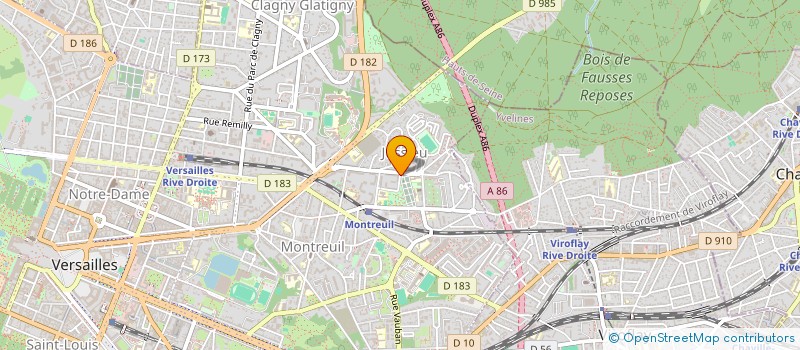 localisation de l'entreprise MADAME HANARIA MESSELEKA à VERSAILLES