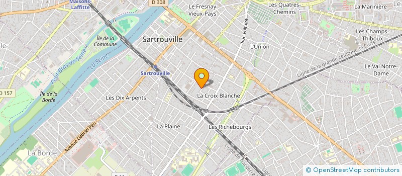 localisation de l'entreprise MADAME HANENE BEN LAGHA à SARTROUVILLE