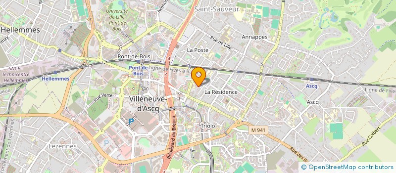 localisation de l'entreprise MADAME HANENE MESSAADI  VILLENEUVE-D'ASCQ