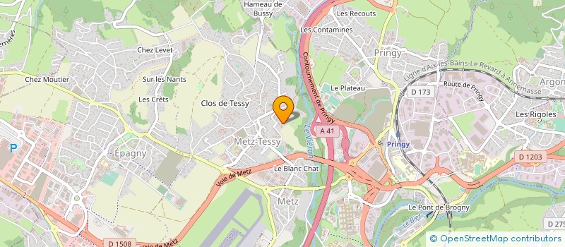 localisation de l'entreprise MADAME HANIA TALAH  EPAGNY METZ-TESSY