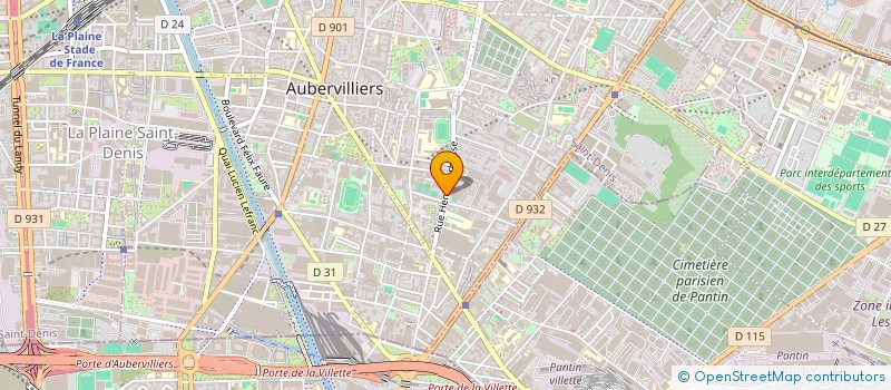 localisation de l'entreprise MADAME HANIFA BOURDJOU  AUBERVILLIERS