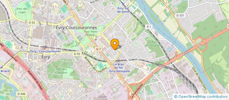 localisation de l'entreprise MADAME HANIFA LALAOUI à EVRY-COURCOURONNES