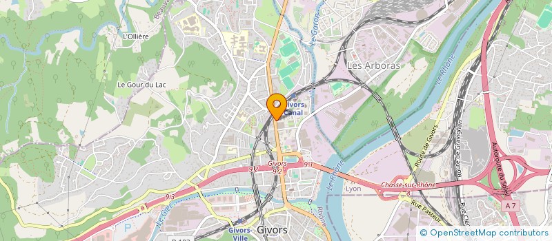 localisation de l'entreprise MADAME HANISSA BELHADJ  GIVORS