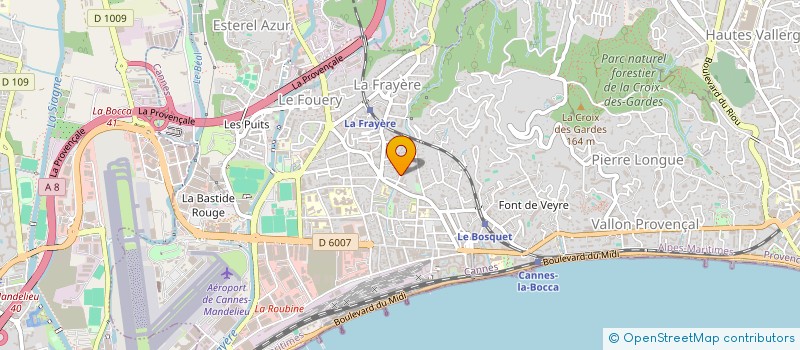 localisation de l'entreprise MADAME HANISSA GHELLAB à CANNES
