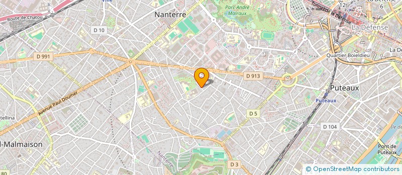 localisation de l'entreprise MADAME HANNA ALLALI à NANTERRE