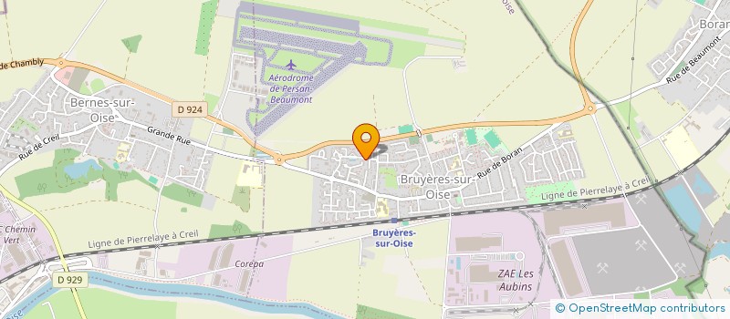 localisation de l'entreprise MADAME HANNA BEN AHMED NOURINE  BRUYERES-SUR-OISE