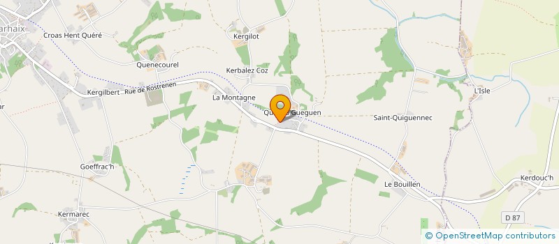 localisation de l'entreprise MADAME HANNA BERESFORD WEST  MAEL-CARHAIX