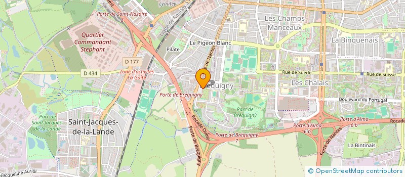 localisation de l'entreprise MADAME HANNA DUBOSQ  RENNES