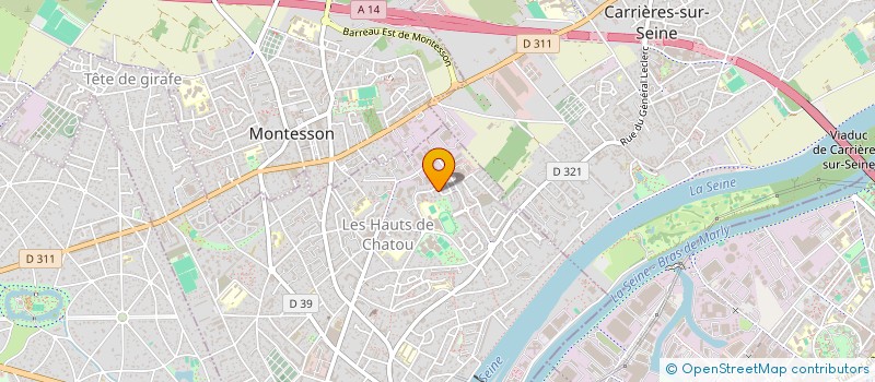 localisation de l'entreprise MADAME HANNA EL OUARTASSI  CHATOU