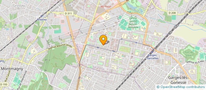 localisation de l'entreprise MADAME HANNA HAZOUT  SARCELLES