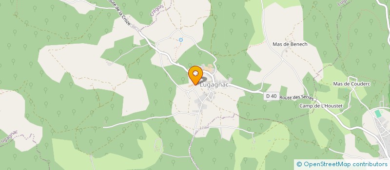 localisation de l'entreprise MADAME HANNA KORICHI  LUGAGNAC