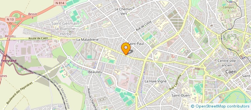 localisation de l'entreprise MADAME HANNA REBEYROLLE à CAEN