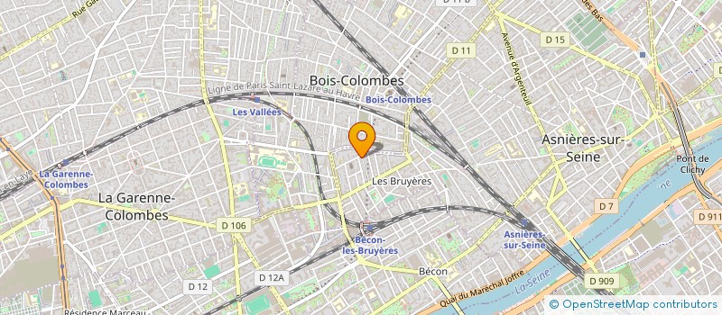 localisation de l'entreprise MADAME HANNA RIZZI  ASNIERES-SUR-SEINE