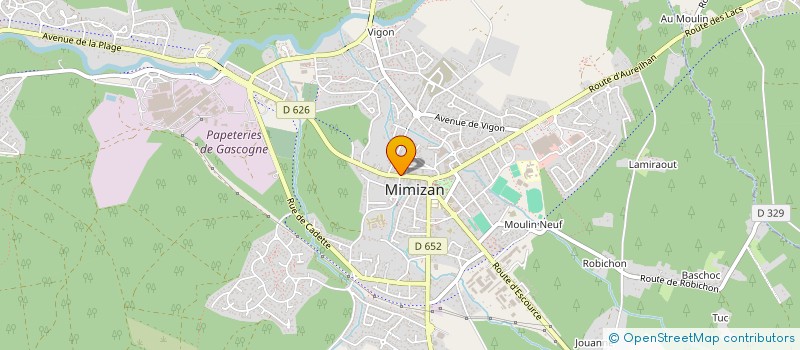 localisation de l'entreprise MADAME HANNAH BRYSON  MIMIZAN