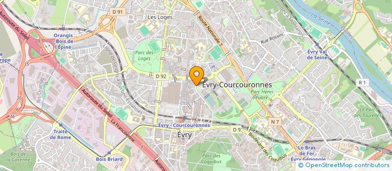 localisation de l'entreprise MADAME HANNAH CHEMOUL  EVRY-COURCOURONNES