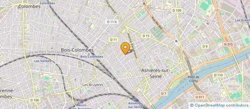 localisation de l'entreprise MADAME HANNAH FINKEL--VALLOT  ASNIERES-SUR-SEINE