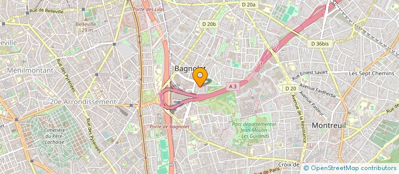 localisation de l'entreprise MADAME HANNAH GABIN à BAGNOLET